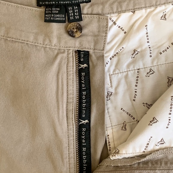 Royal Robbins flat front shorts. Size 34. - Picture 3 of 9